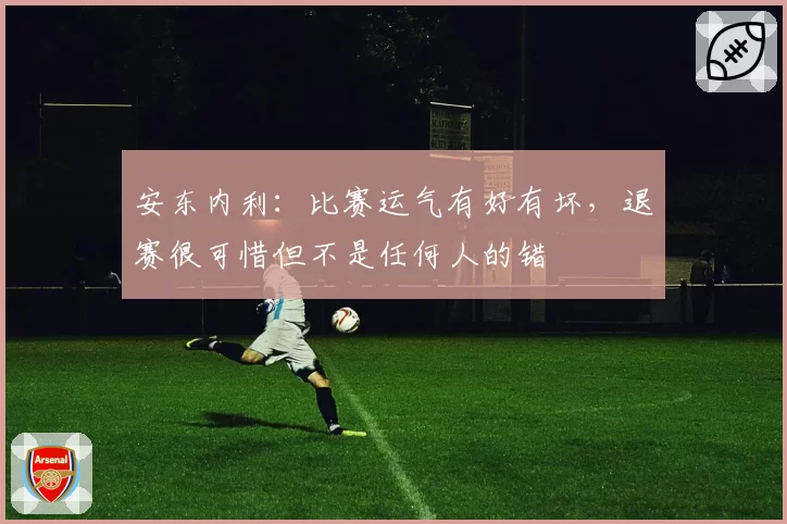 安东内利:比赛运气有好有坏,退赛很可惜但不是任何人的错